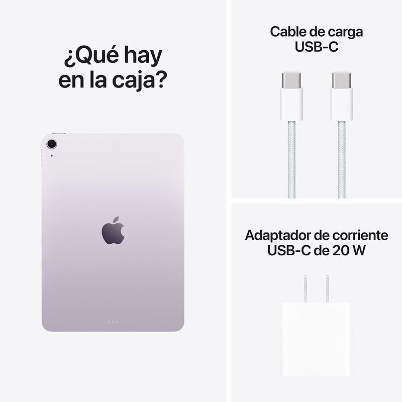 iPad Air 11" M3 128GB WiFi 2025 - Purple + Apple Pencil Pro - 6