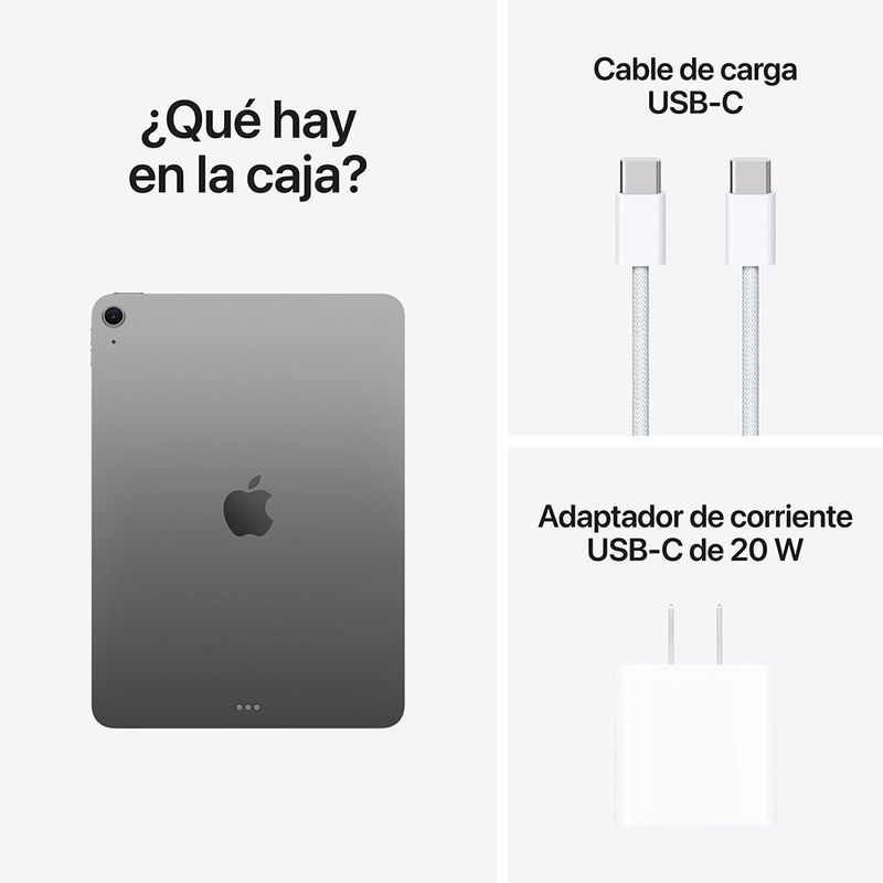 iPad Air 11" M3 128GB WiFi 2025 - Space Gray + Apple Pencil USB-C - 6