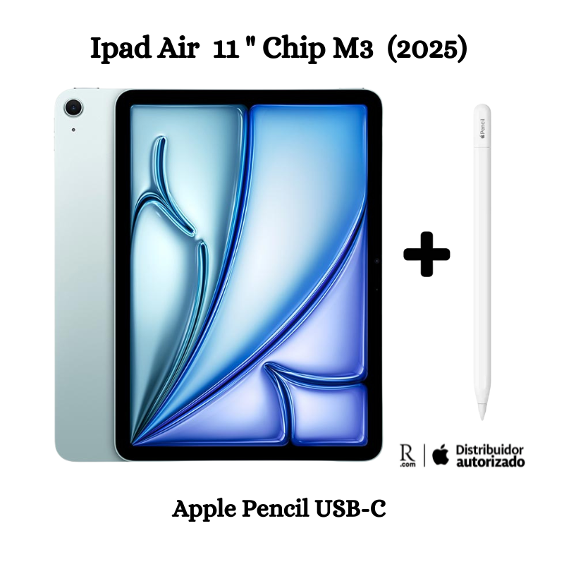 iPad Air 11" M3 128GB WiFi 2025 - Blue + Apple Pencil USB-C - 1