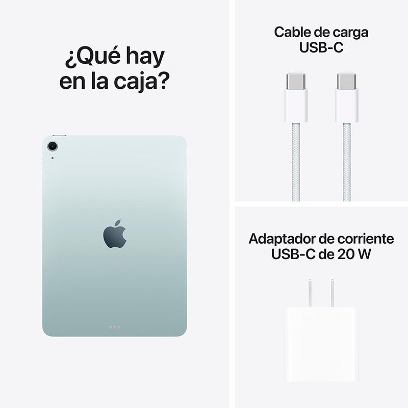 iPad Air 11" M3 128GB WiFi 2025 - Blue + Apple Pencil USB-C - 6