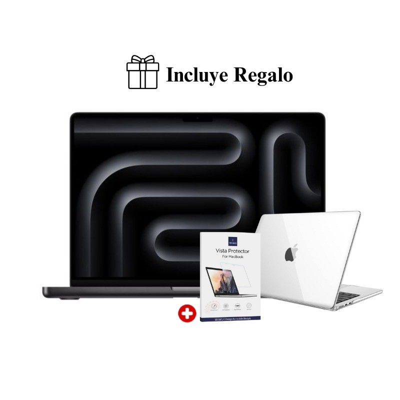 MACBOOK PRO 14″ M5 16GB RAM + 512GB SSD (TECLADO INGLES) - SPACE BLACK + REGALO - 1