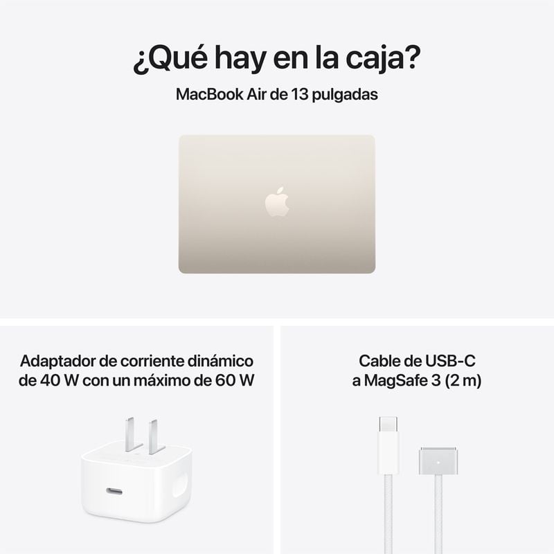 NUEVA MACBOOK AIR M5 13” 16GB RAM + 512GB (TECLADO INGLES) - STARLIGHT (2026) - 7