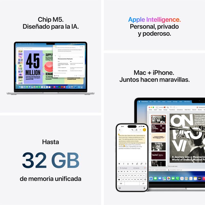 NUEVA MACBOOK AIR M5 13” 16GB RAM + 512GB (TECLADO INGLES) - MIDNIGHT (2026) - 6