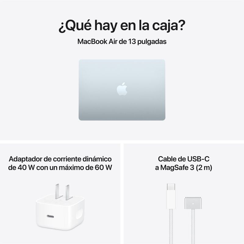 NUEVA MACBOOK AIR M5 13” 16GB RAM + 512GB (TECLADO INGLES) - SKY BLUE (2026) - 7