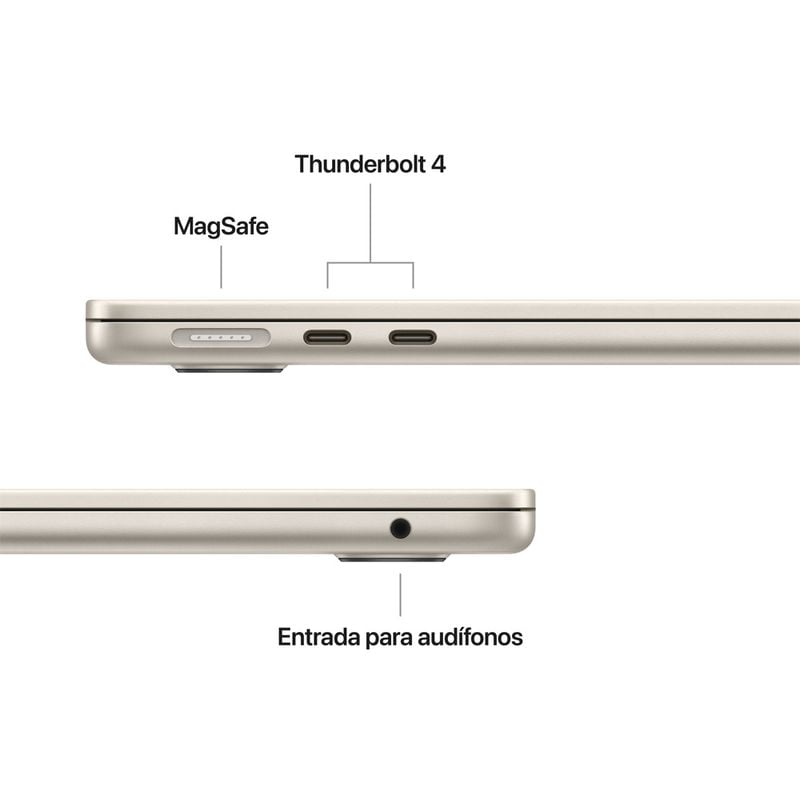 NUEVA MACBOOK AIR M5 13” 16GB RAM + 512GB (TECLADO INGLES) - STARLIGHT (2026) + REGALO - 4