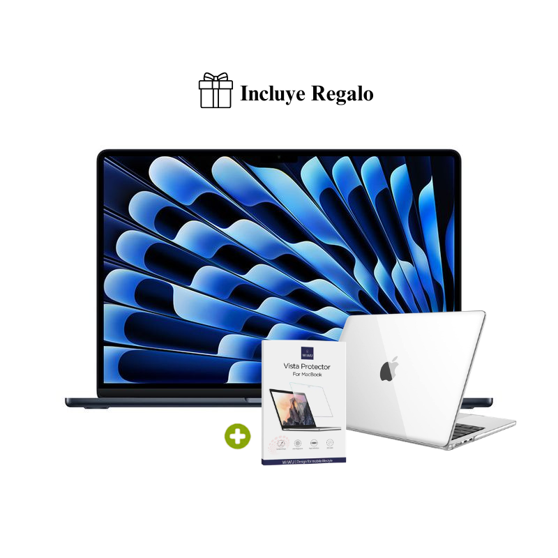 NUEVA MACBOOK AIR M5 13” 16GB RAM + 512GB (TECLADO INGLES) - MIDNIGHT (2026) + REGALO - 1