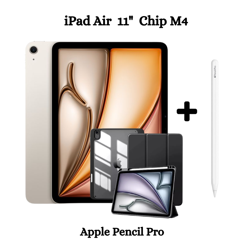 NUEVO APPLE IPAD AIR 11″ CHIP M4 WIFI 256GB - STARLIGHT ( 2026 ) + PENCIL PRO + REGALO - 1