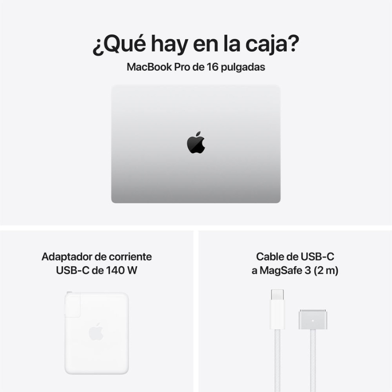 MACBOOK PRO 16” ( M5 MAX ) 36GB, 2TB - ( TECLADO INGLES ) SILVER - 7