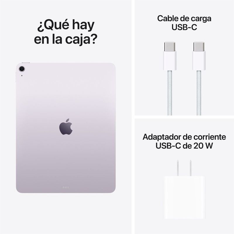 APPLE IPAD AIR 13″ M4 256GB WI-FI 8GB RAM PANTALLA LIQUID RETINA - MORADO - 8
