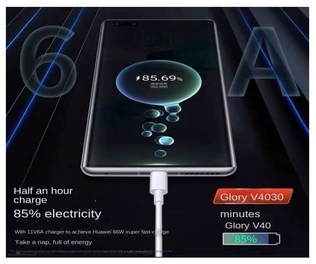 CABLE USB-C 6A 2 METROS DE CARGA RAPIDA PREMIUM DE ALTA RESISTENCIA - 4