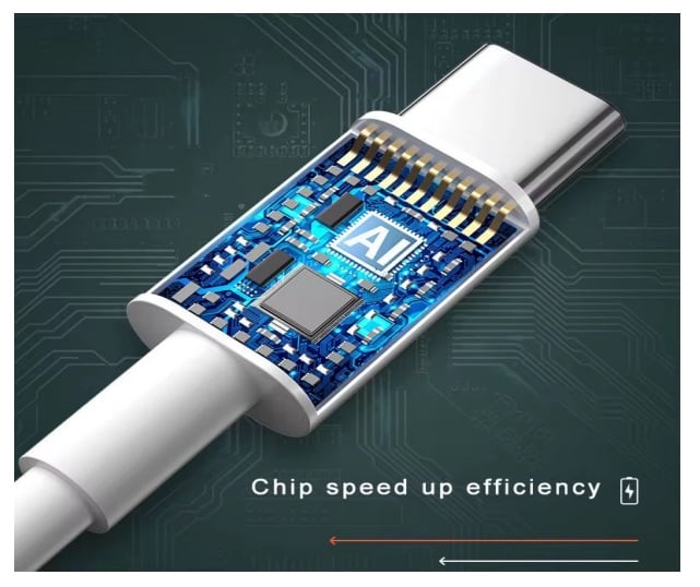CABLE USB-C 6A 1 METRO DE CARGA RAPIDA PREMIUM DE ALTA RESISTENCIA - 2