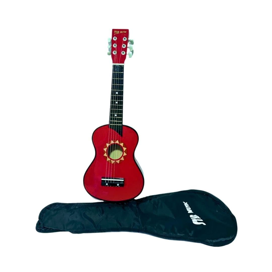GUITARRA ACUSTICA INFANTIL DE MADERA 25 PULGADAS CON FUNDA Y PUA PARA NIÑOS DE 3 A 9 AÑOS - 2