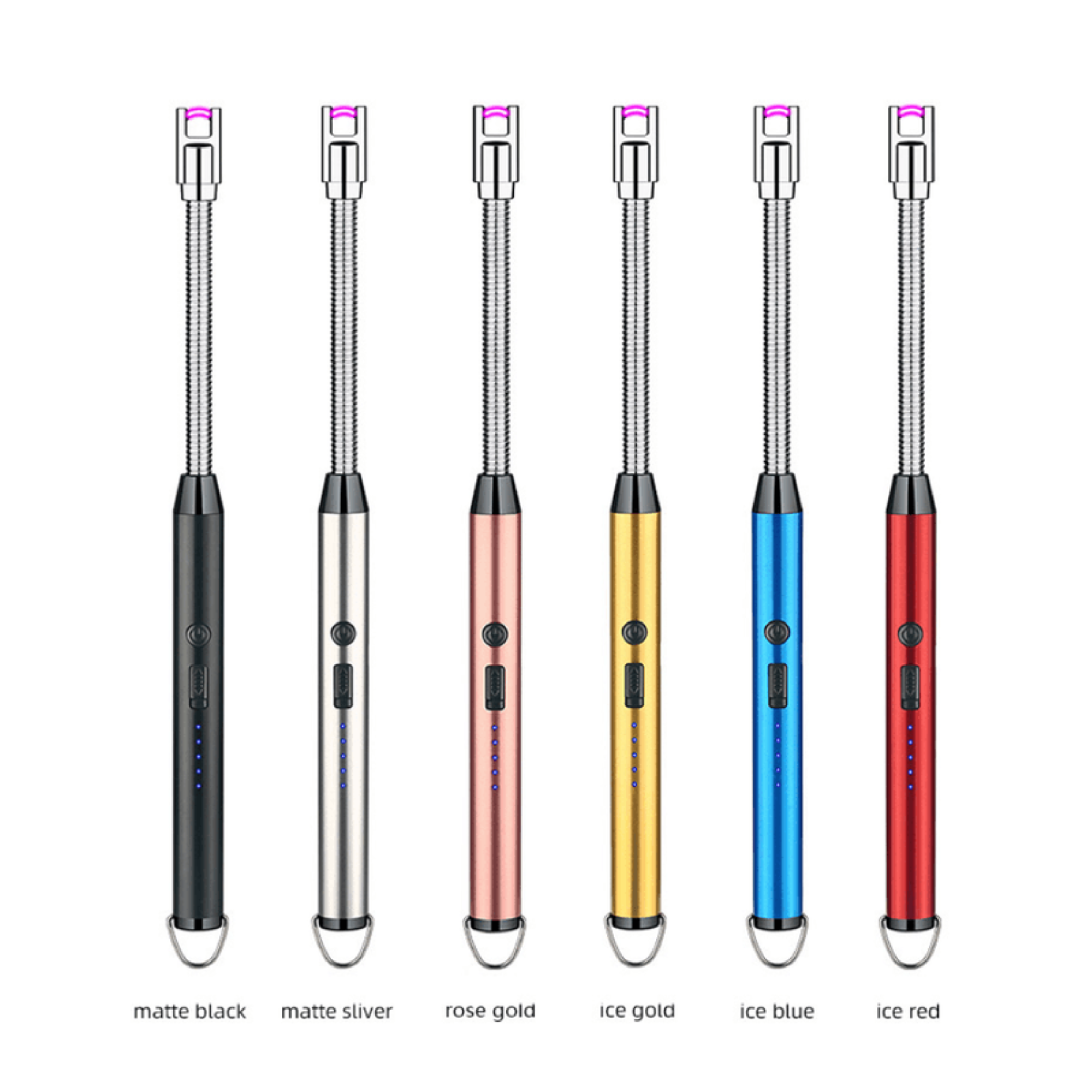 ENCENDEDOR ELECTRICO RECARGABLE USB CUELLO FLEXIBLE CON PANTALLA LED - 1