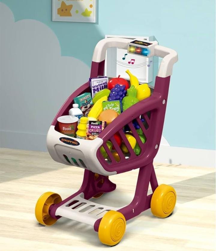 CARRITO COMPRAS NIÑAS CON 41 ACCESORIOS - 5