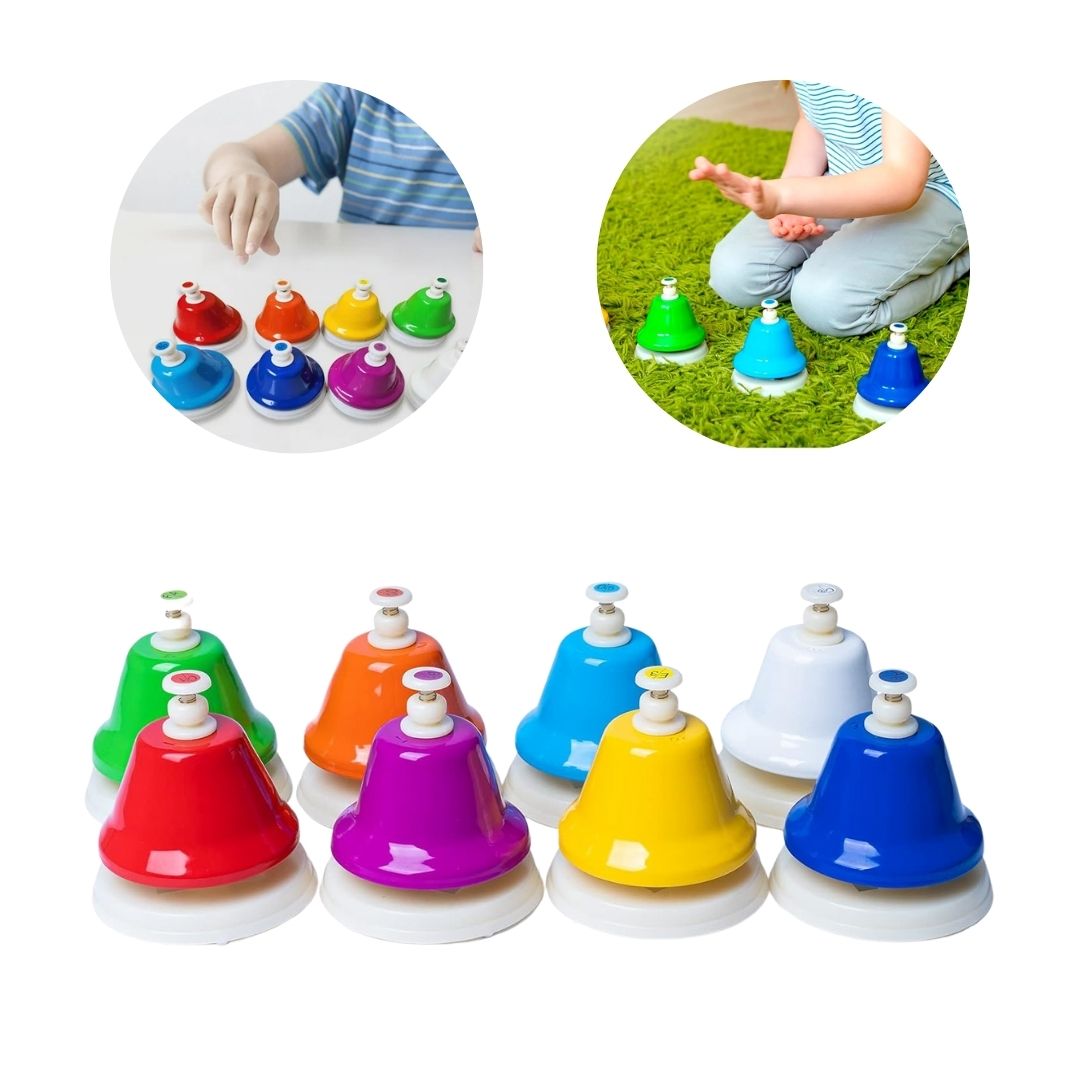 SET DE CAMPANAS MUSICALES CON 8 NOTAS PARA NIÑOS - 1