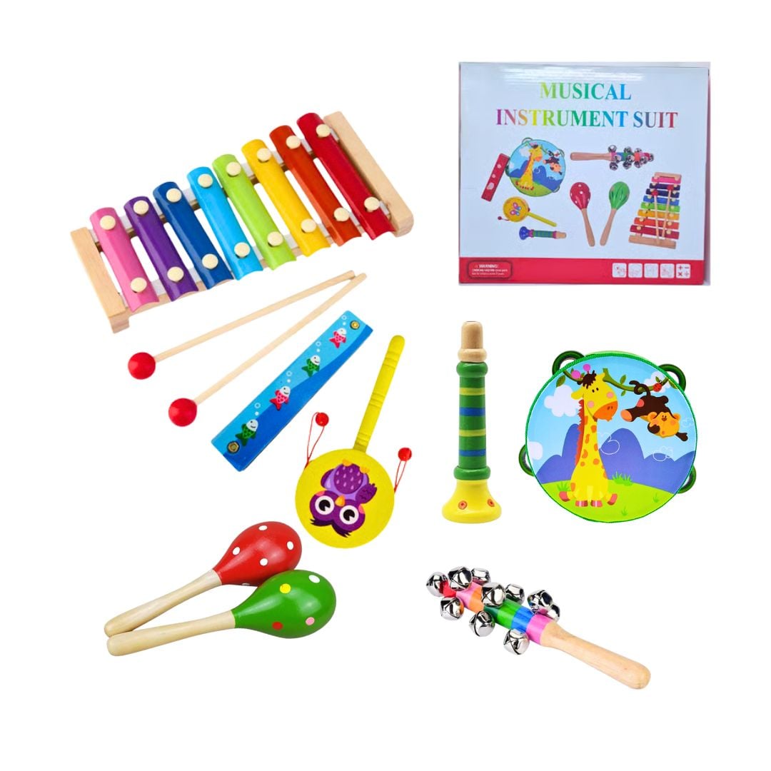 SET DE INSTRUMENTOS MUSICALES PARA NIÑOS COLORES ALEATORIOS - 1
