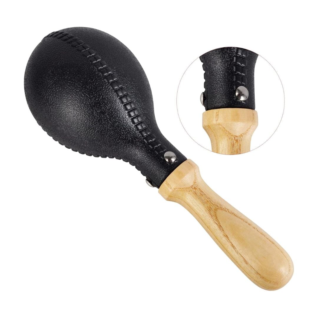 PAR DE MARACAS PLÁSTICAS AMARILLAS PARA NIÑOS Y ADULTOS - 2