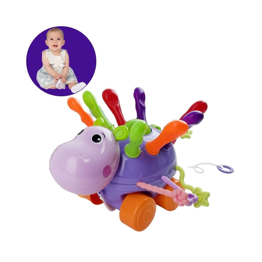 JUGUETE DIDÁCTICO SENSORIAL DE ENCAJE - HIPOPÓTAMO - 1