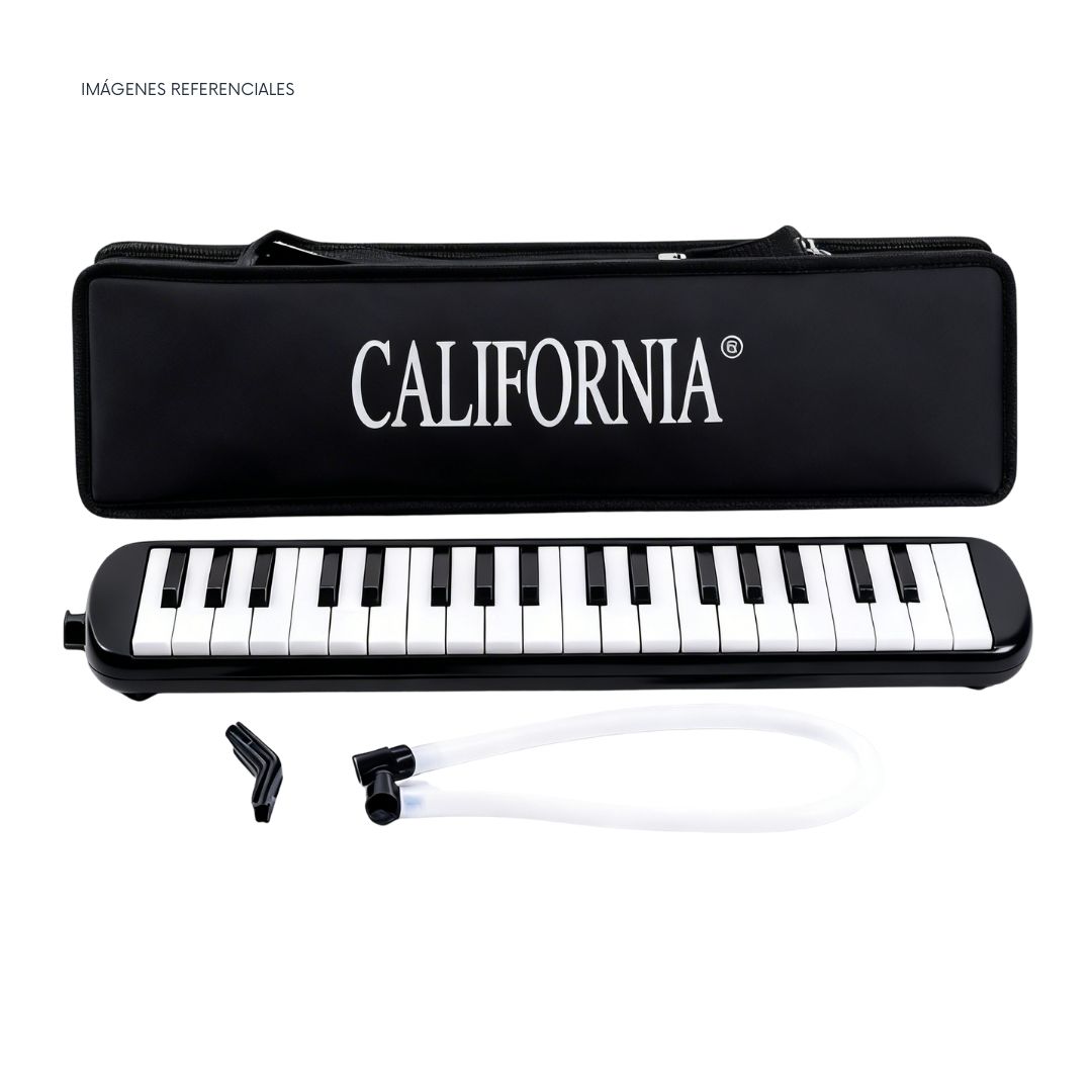 MELÓDICA DE 37 TECLAS 'CALIFORNIA' - COLOR NEGRO CON ESTUCHE RÍGIDO - 7