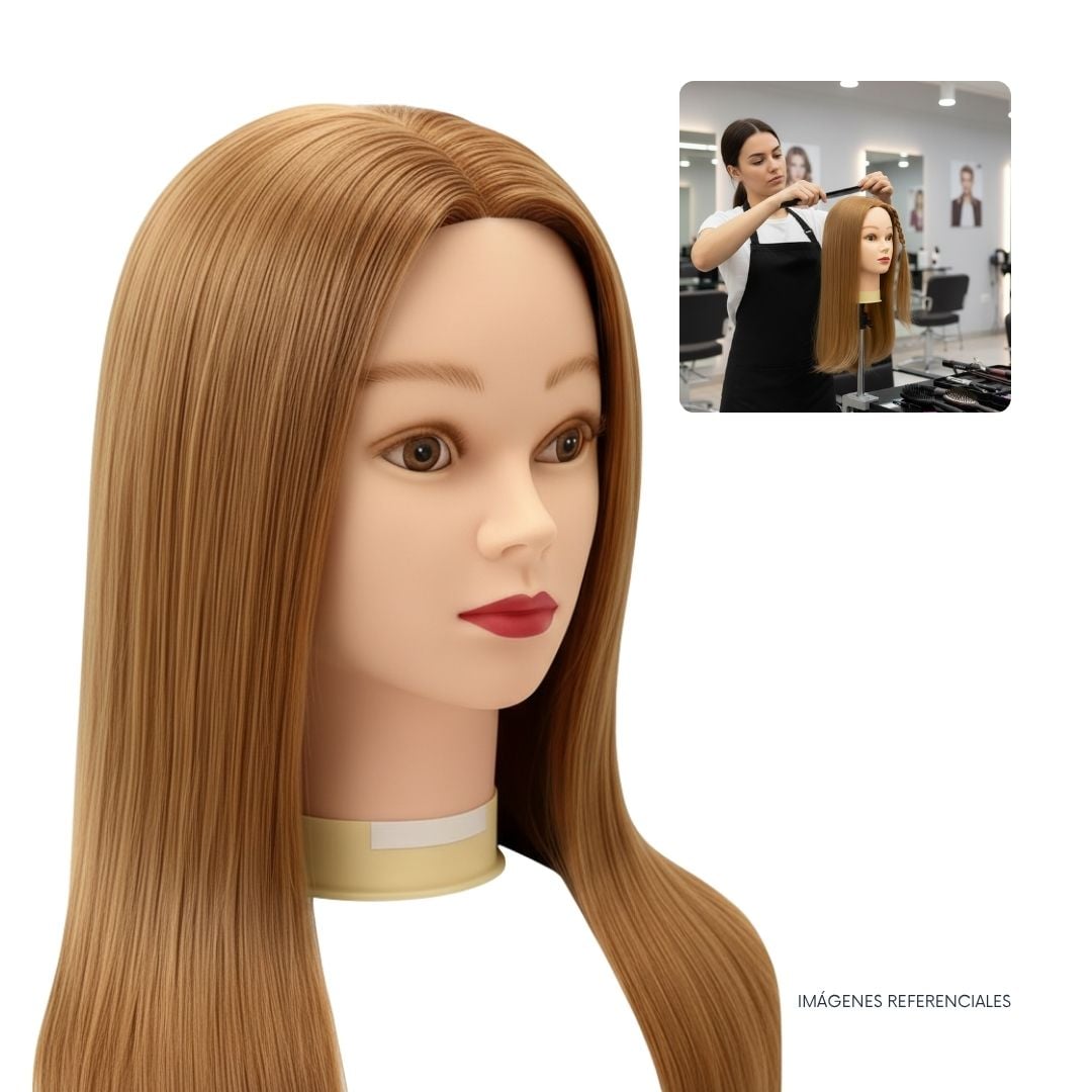 CABEZAL MIXTO PARA PRÁCTICA DE PELUQUERÍA - 1
