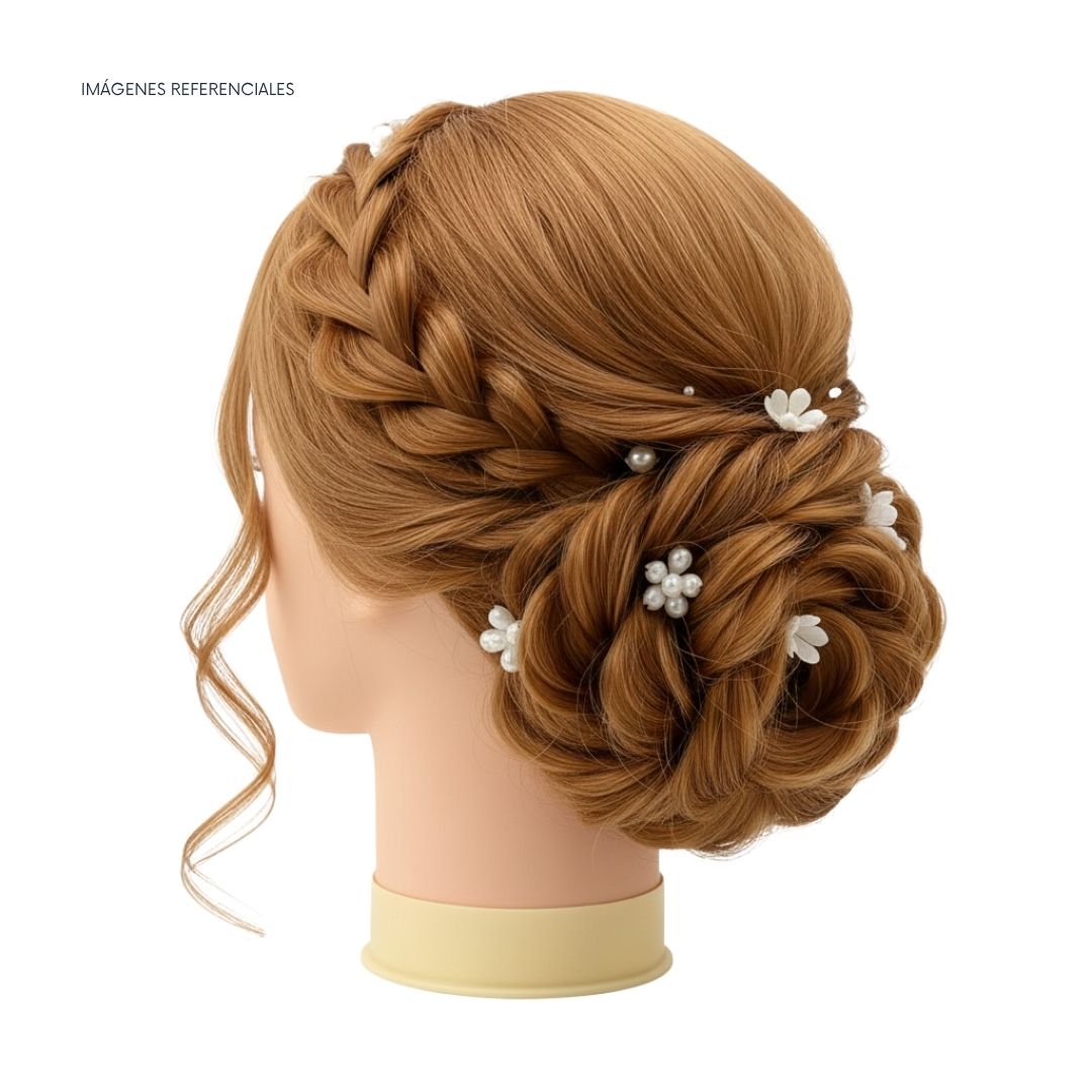 CABEZAL MIXTO PARA PRÁCTICA DE PELUQUERÍA - 2