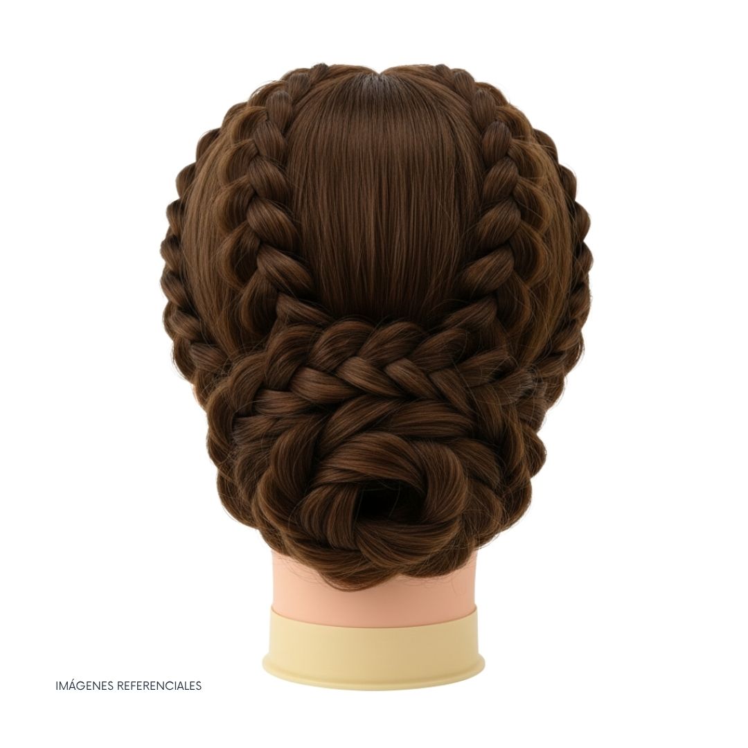 CABEZAL MIXTO PARA PRÁCTICA DE PELUQUERÍA - 4