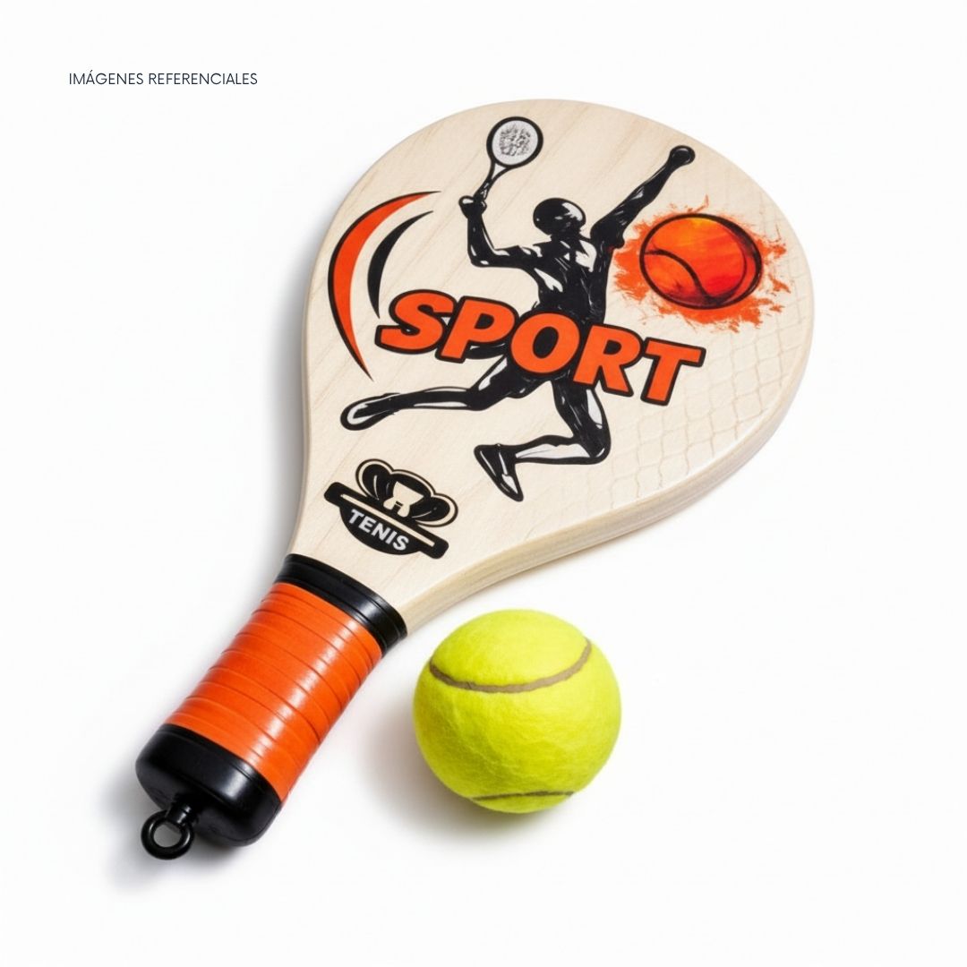 RAQUETAS PARA NIÑOS CON PELOTA JUEGO DIVERTIDO EXTERIOR - 3