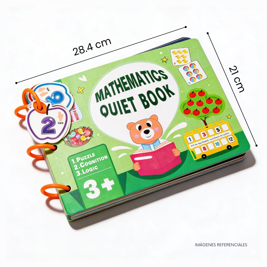 LIBRO MONTESSORI MATEMÁTICAS CON PEGATINAS Y ACTIVIDADES PARA NIÑOS - 8