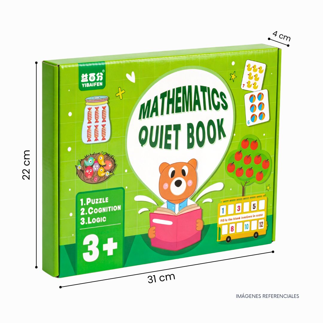 LIBRO MONTESSORI MATEMÁTICAS CON PEGATINAS Y ACTIVIDADES PARA NIÑOS - 9