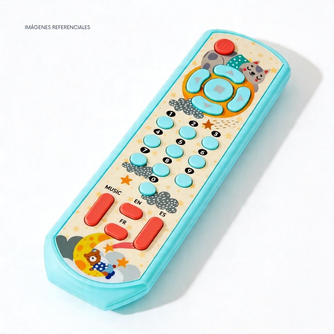 JUGUETE CONTROL REMOTO BEBÉ EDUCATIVO CON LUZ Y SONIDO - ROJO - 1