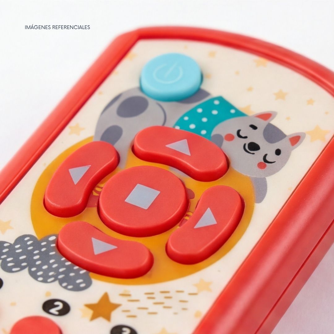 JUGUETE CONTROL REMOTO BEBÉ EDUCATIVO CON LUZ Y SONIDO - ROJO - 2