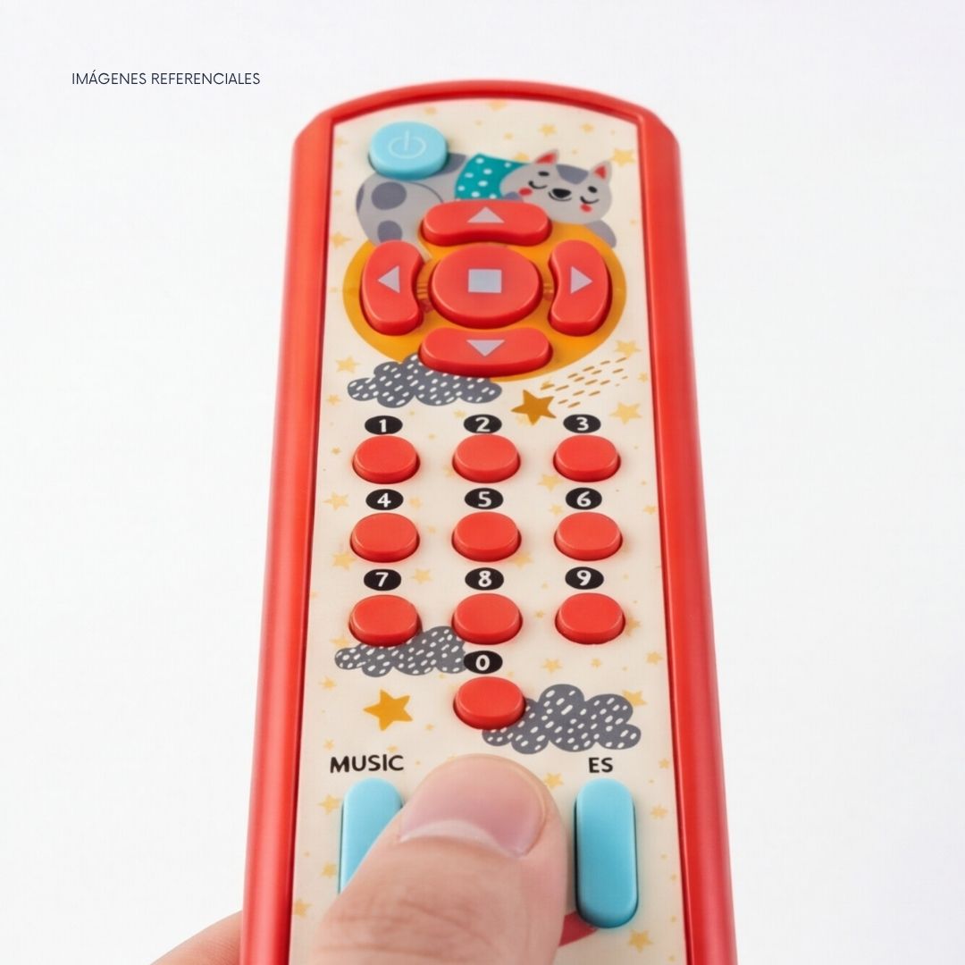 JUGUETE CONTROL REMOTO BEBÉ EDUCATIVO CON LUZ Y SONIDO - ROJO - 4