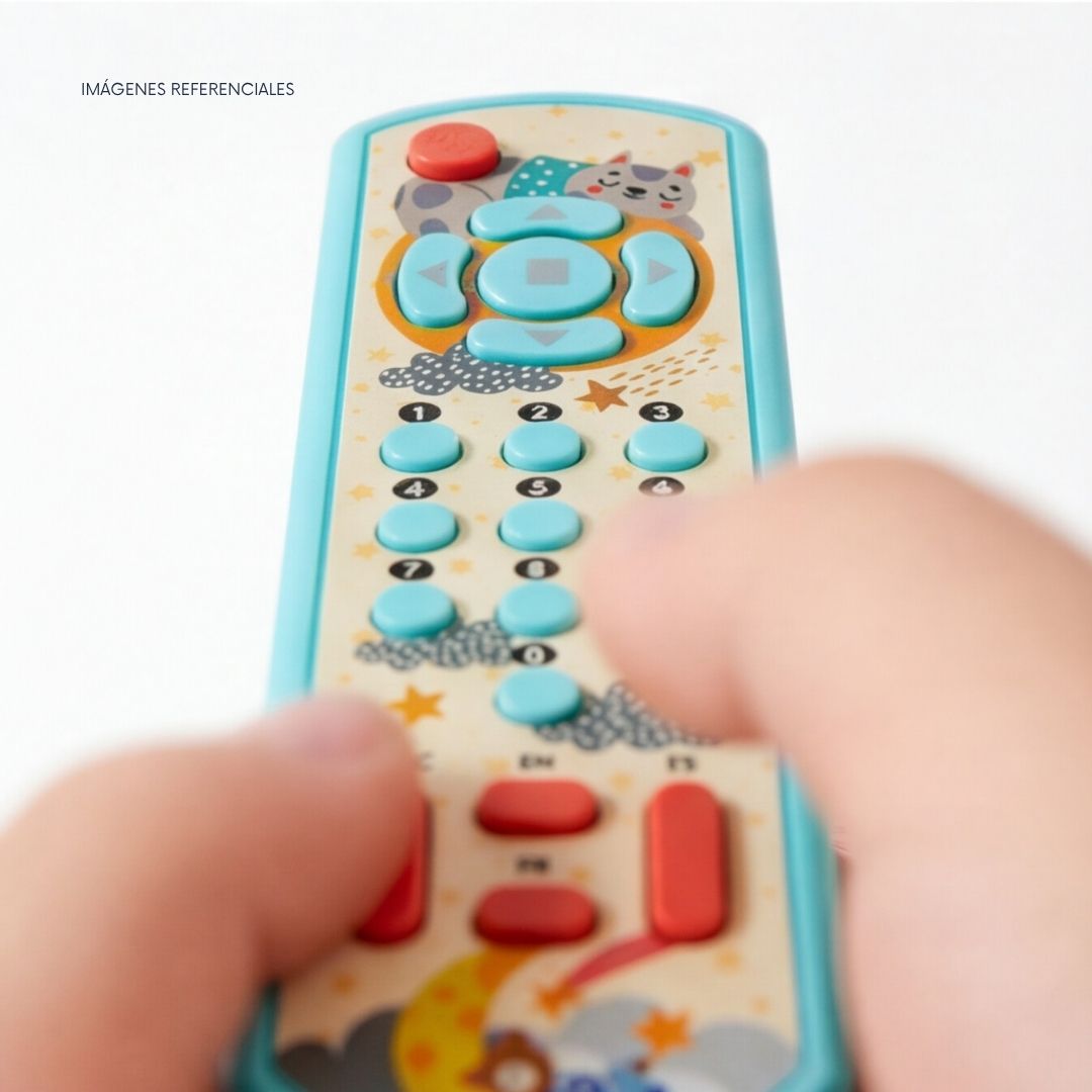 JUGUETE CONTROL REMOTO BEBÉ EDUCATIVO CON LUZ Y SONIDO - ROJO - 4