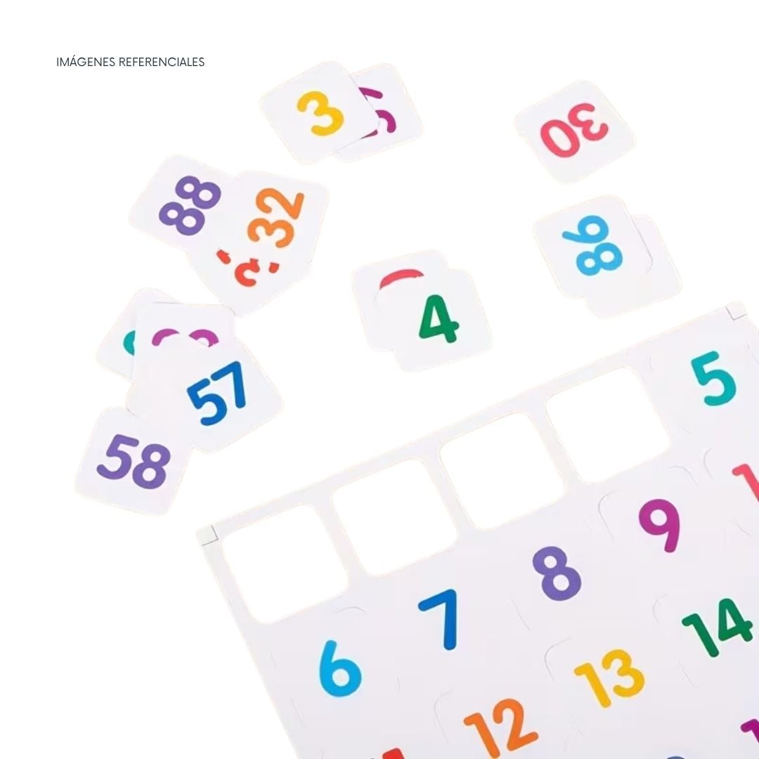 ÁBACO DE MADERA CON TARJETAS NUMÉRICAS EDUCATIVO NIÑOS - 3