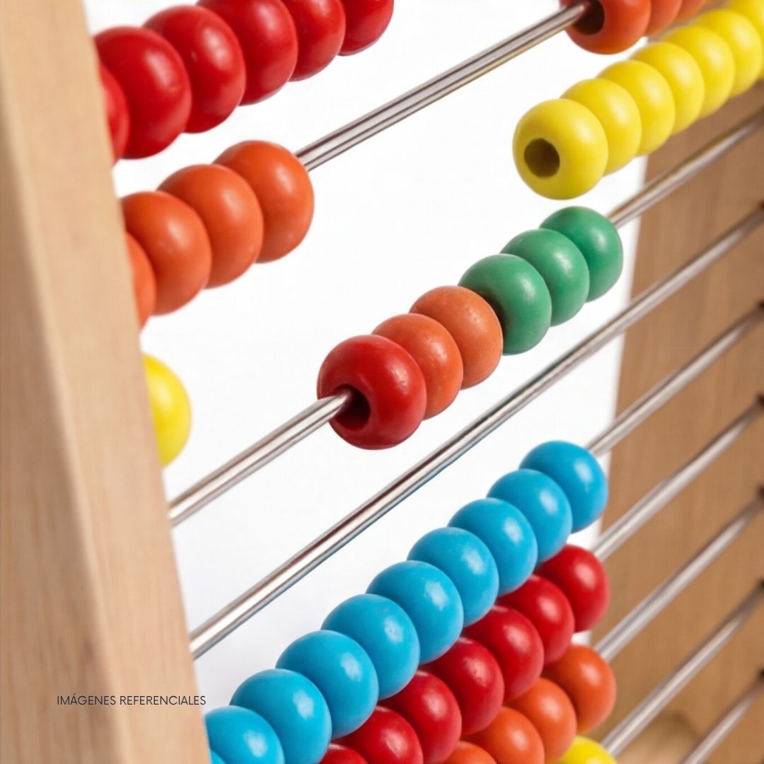 ÁBACO DE MADERA CON TARJETAS NUMÉRICAS EDUCATIVO NIÑOS - 5