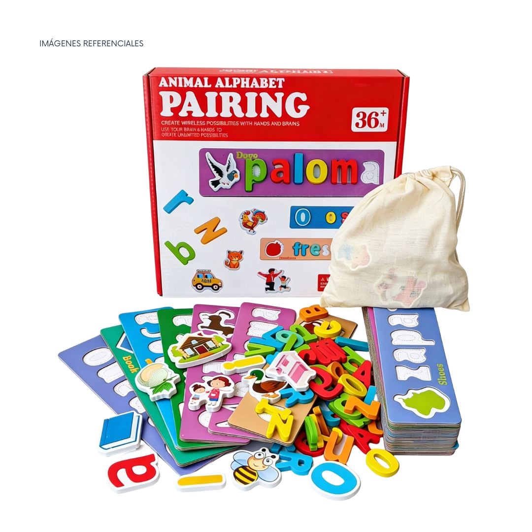 JUEGO EDUCATIVO PARA NIÑOS DE FORMAR PALABRAS DE ANIMALES - 3