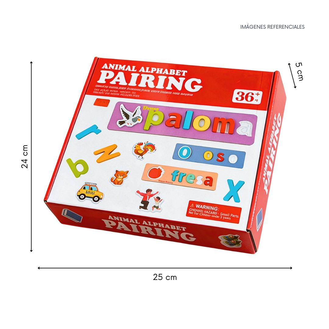 JUEGO EDUCATIVO PARA NIÑOS DE FORMAR PALABRAS DE ANIMALES - 7