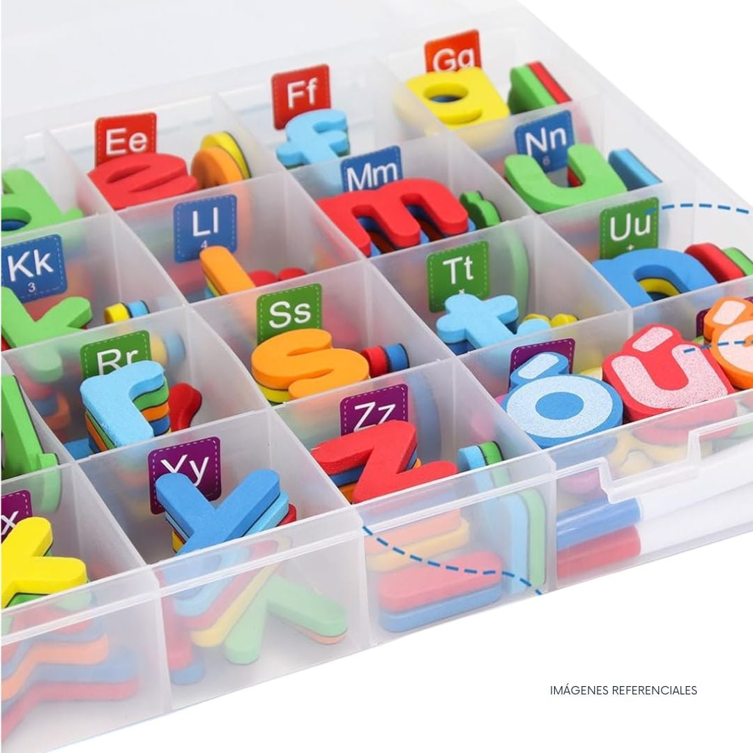 LETRAS MAGNÉTICAS 315 PIEZAS CON PIZARRA PARA APRENDER A ESCRIBIR NIÑOS - 5
