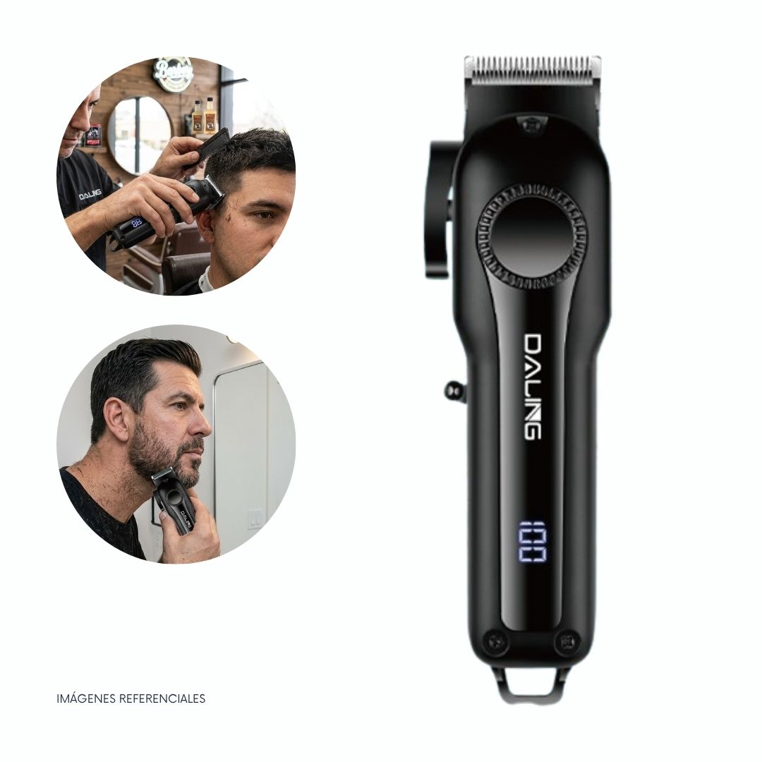 CORTADORA PROFESIONAL DE CABELLO INALÁMBRICA DALING DL-1923 - 2