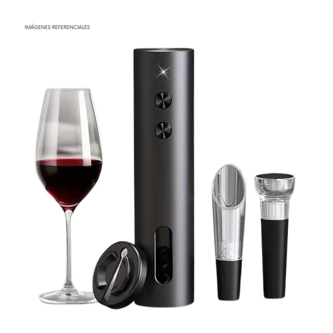 SACACORCHOS ELÉCTRICO RECARGABLE SET DE VINO 4 EN 1 - 3