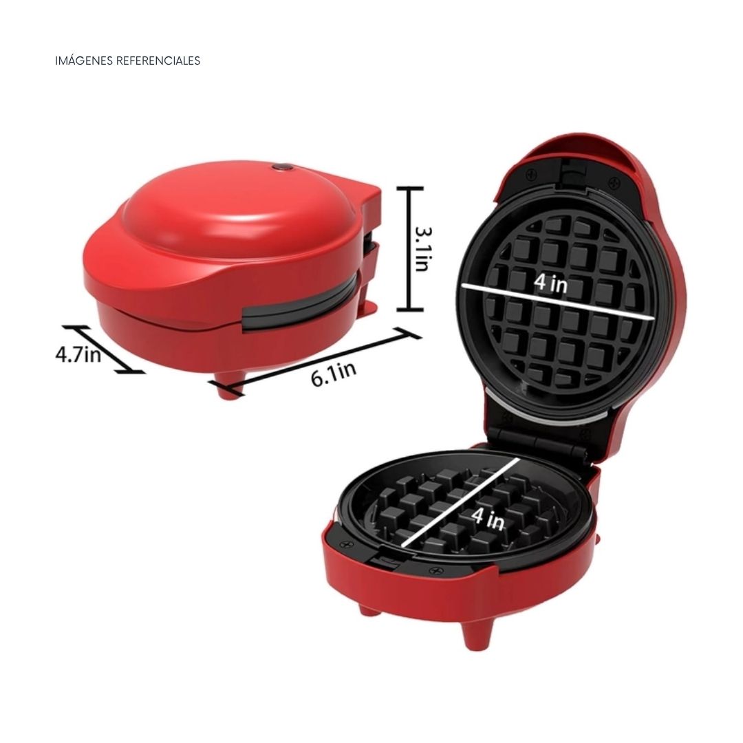 MINI WAFLERA ELÉCTRICA ANTIADHERENTE COMPACTA - 3