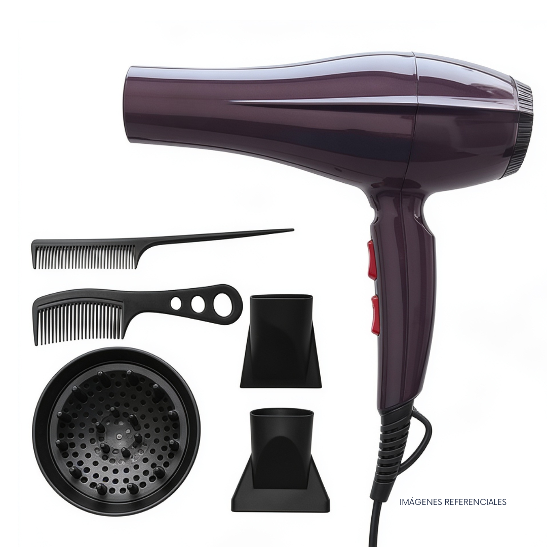 SECADORA DE CABELLO MULTIFUNCIONAL 5 EN 1 CON CEPILLOS PARA PEINAR - 1