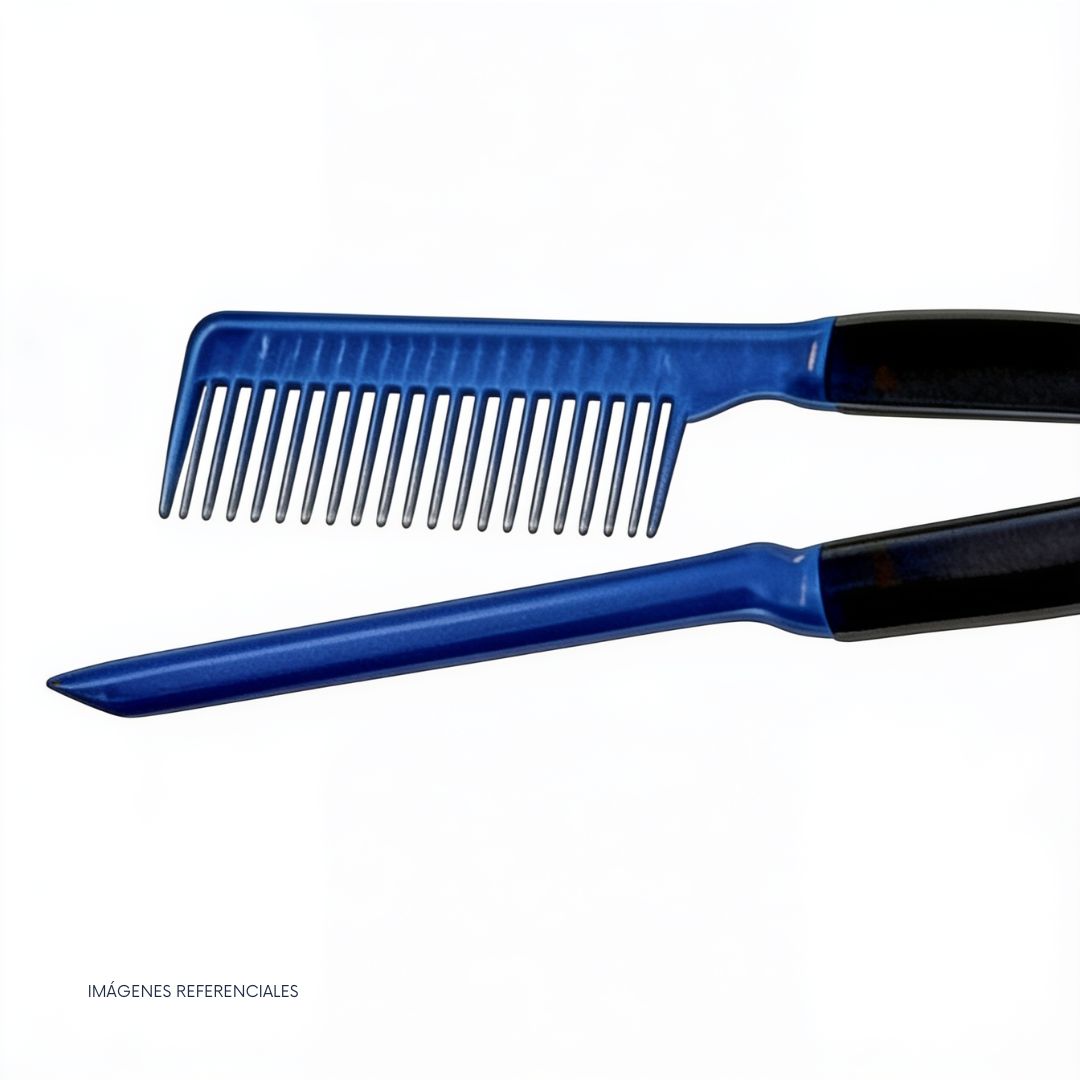 KIT PLANCHA PARA CABELLO 3 EN 1 CON RIZADOR Y PEINE ALISADOR - 2