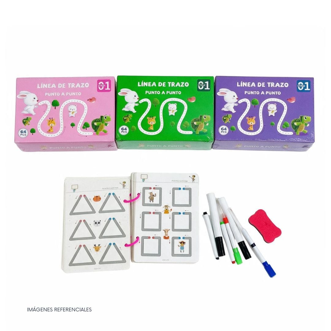 LIBRO DIDÁCTICO DE TRAZOS PARA NIÑOS APRENDER ESCRITURA - 3