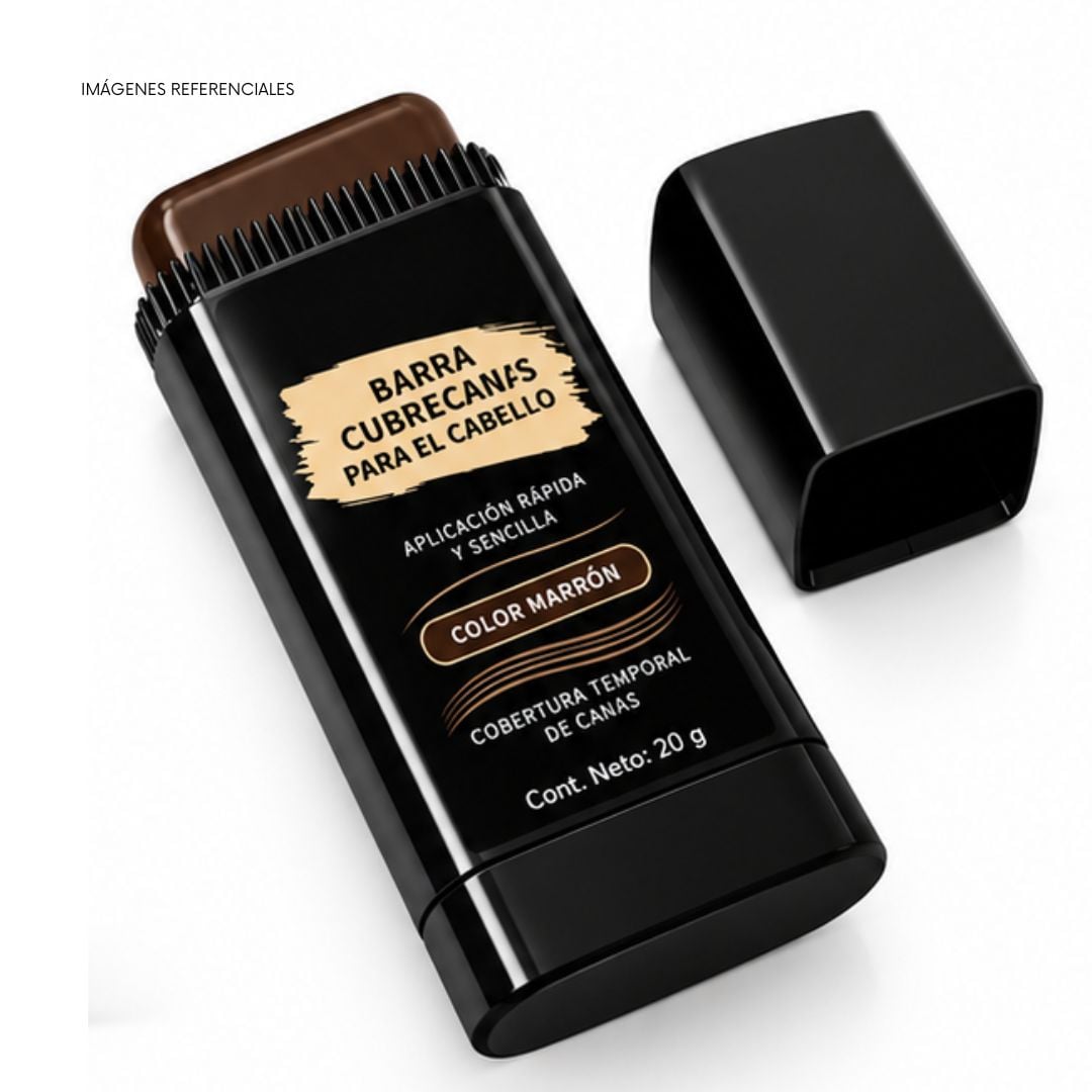 BARRA CUBRECANA CON PEINE APLICADOR 20 G - COLOR MARRÓN - 2
