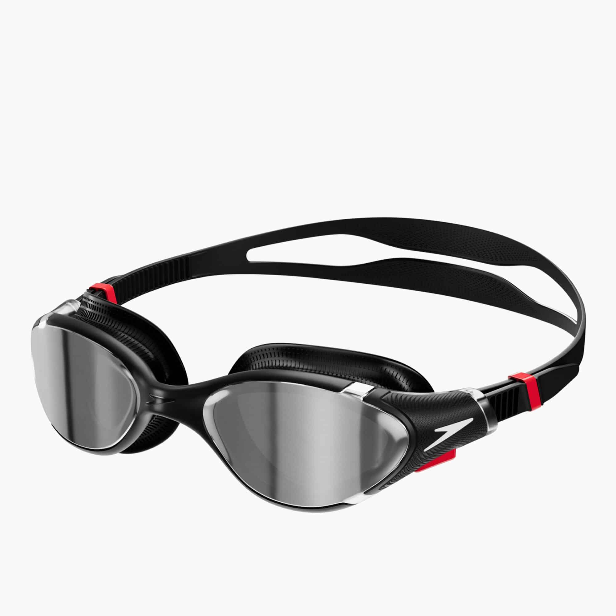 LENTES NATACIÓN SPEEDO NEGRO ESPEJADO BIOFUSE 2.0 ADULTO - 1