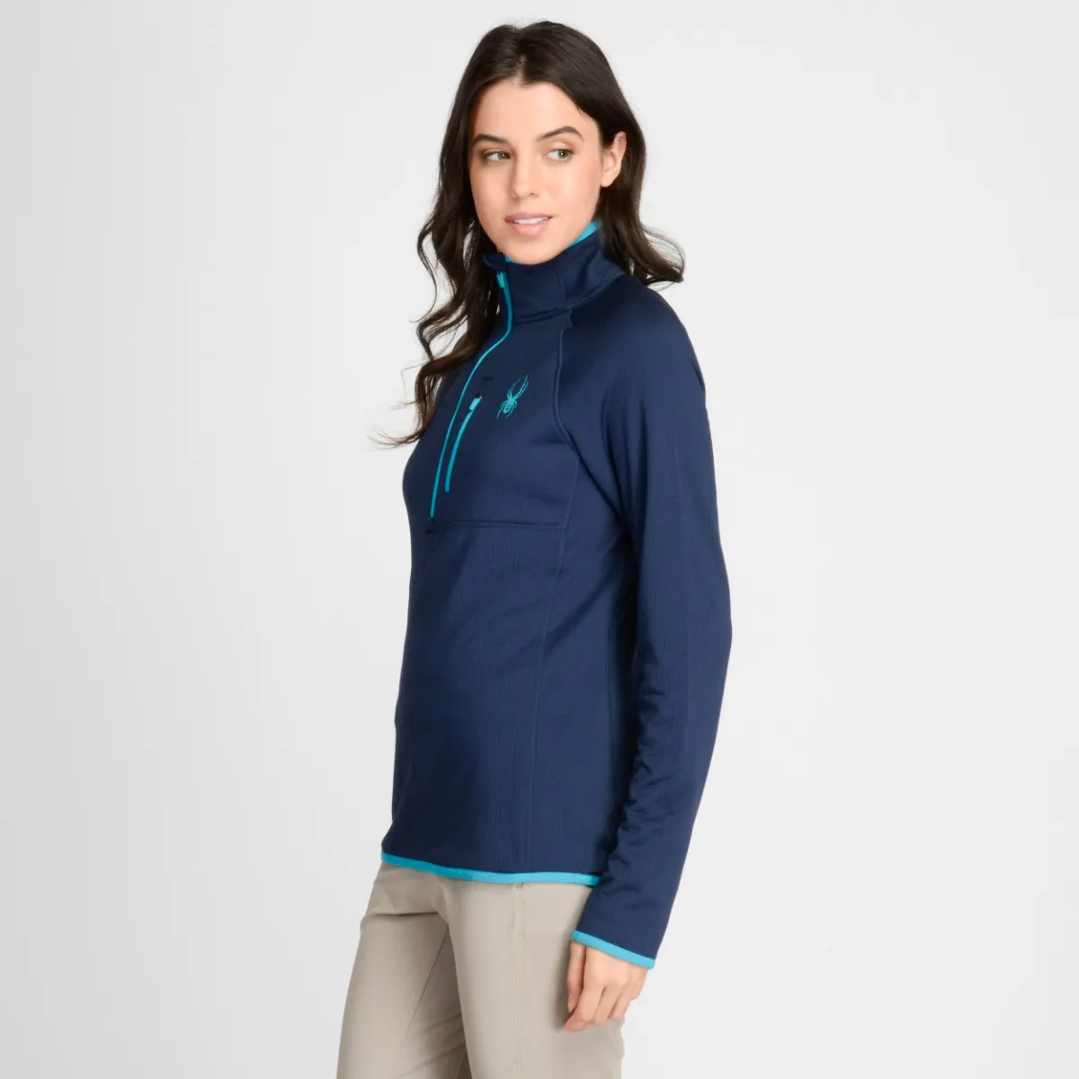 POLERA ENTRENAMIENTO SPYDER QUARTER ZIP WL MUJER - 3