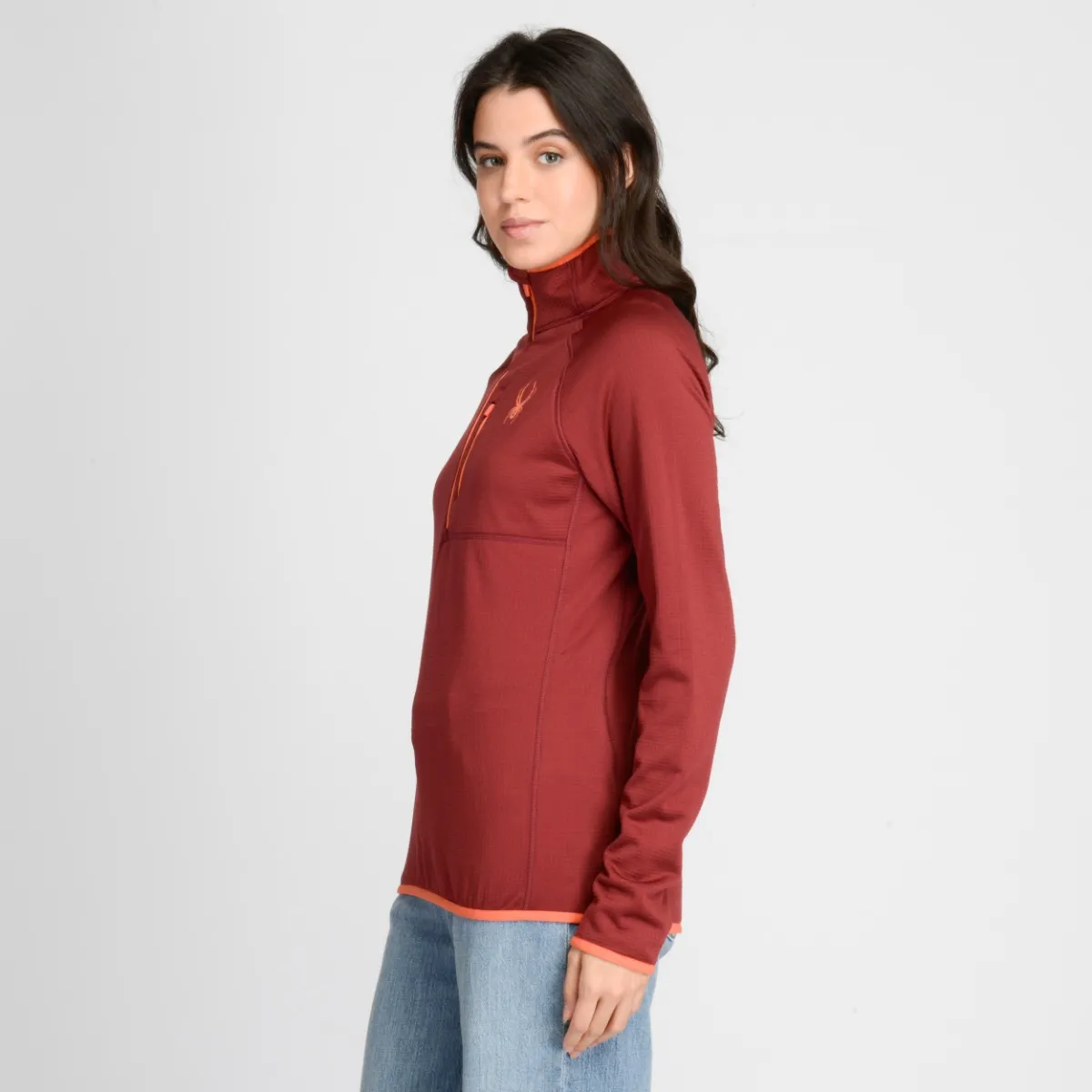 POLERA ENTRENAMIENTO SPYDER QUARTER ZIP WL MUJER - 3