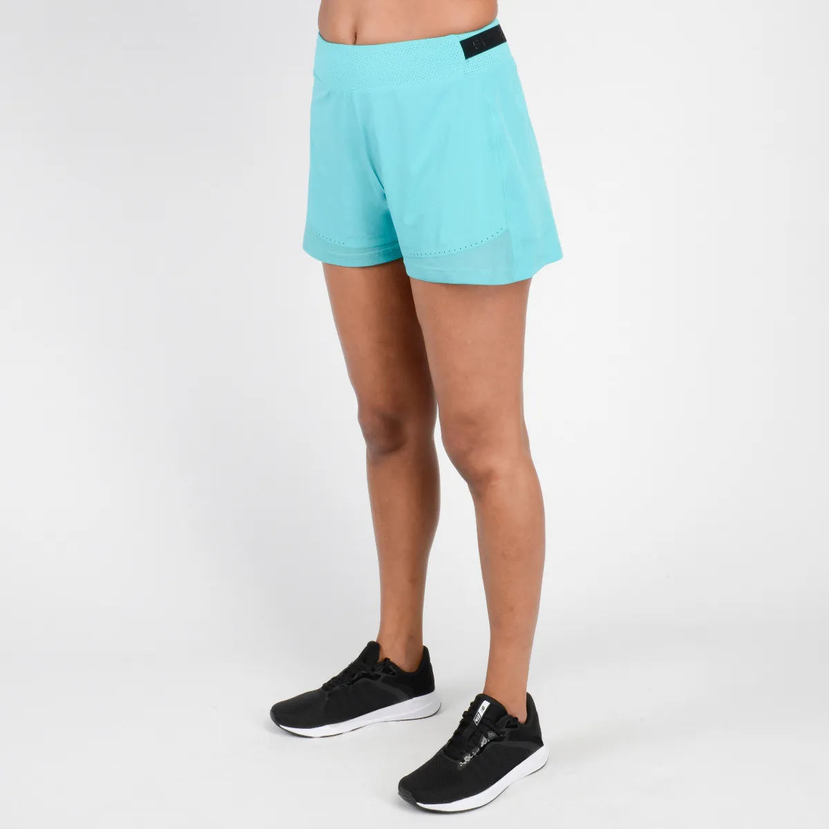 SHORT ENTRENAMIENTO SPYDER TURQUESA MUJER - 2