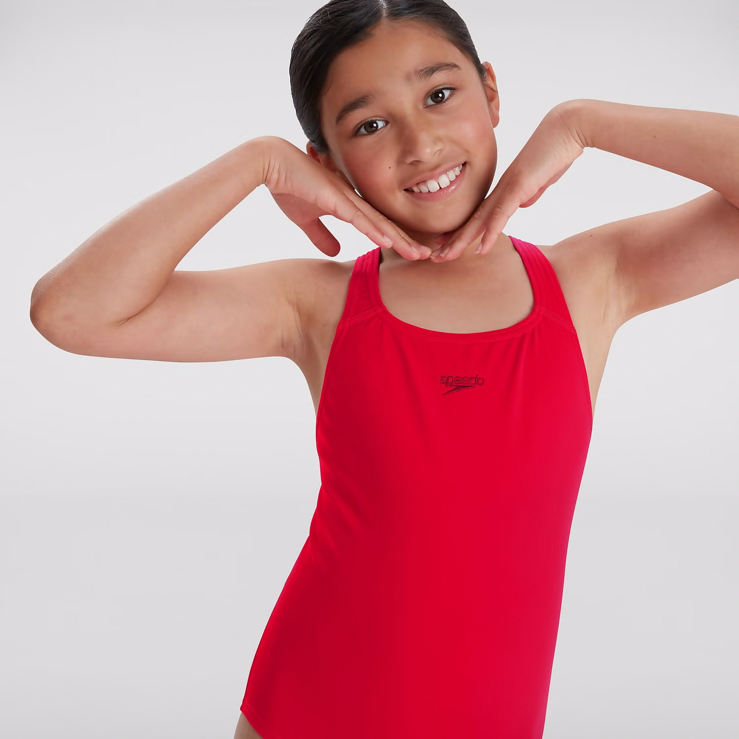 TRAJE BAÑO NATACIÓN NIÑA SPEEDO ENDURANCE+ MEDALIST ROJO - 6